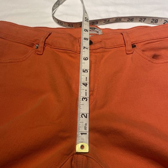 Fossil Skinny Jeans Womens Size 26 (30") Washed Orange Bright - Picture 9 of 16